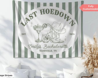 Decorazione per addio al nubilato "Ultimo ballo di fine settimana" personalizzata con sfondo fotografico per addio al nubilato "Ultimo rodeo" Banner per addio al nubilato "Nashville" Cartello per addio al nubilato "Cowgirl"