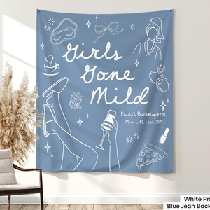 Set the scene for a fun and relaxing bachelorette with this custom backdrop, ideal for sleepovers, face masks, and movie marathons.