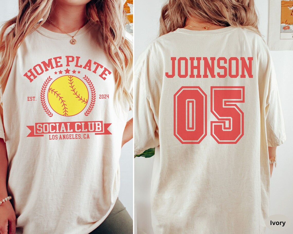 Custom Home Plate Social Club Shirt Softball Mom T Shirt Model T8si260