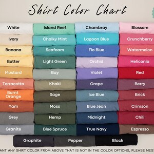 Personalisiertes Comfort Colors®-Shirt für Brautjungfern und ihre Begleiterinnen, T-Shirt für Trauzeugin und Trauzeugin, Geschenk zur Brautjungfern-Anfrage, Hochzeits-T-Shirt für die Braut-Crew Bild 8