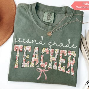 2nd Grade Teacher Shirts Comfort Colors Second Grade Teacher Shirt 2nd Grade T-Shirt Second Grade TShirt Elementary School Teacher Team Tee
