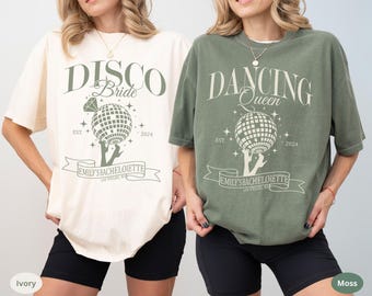 Custom Disco Bachelorette Shirts, Last Disco Bachelorette Party Shirt, Dancing Queen Bachelorette Tees, Disco Bride Shirt, Disco Bach TShirt