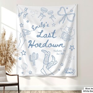Rodeo bachelorette party sign for doodle brides, desert destinations, or fringe-filled Last Hoedown celebrations.