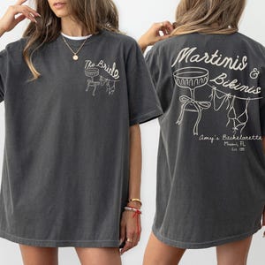 Complete your bach weekend aesthetic with these matching martini-themed tees, great for cocktails, yacht days, and beach parties.