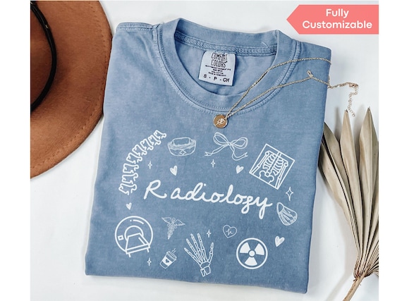 Radiology Comfort Colors® Tshirt Radiology Department Long Sleeve T-Shirt Radiologic Technologist Sweatshirt Rad Tech Tshirt Gift Women