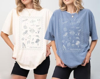 Custom Beach Bachelorette Party Shirt Charleston Bach Sweatshirt Miami Beach Bach Club Long Sleeve Tshirt Coastal Bach Savannah Bridal Party