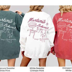 Designed for the fun-loving bride, this Martinis & Bikinis shirt adds a playful and stylish touch to any beach bachelorette.
