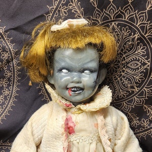 Hand Painted Vintage Cursed Doll