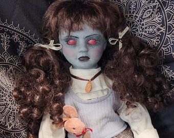 Hand Painted Vintage Cursed Doll