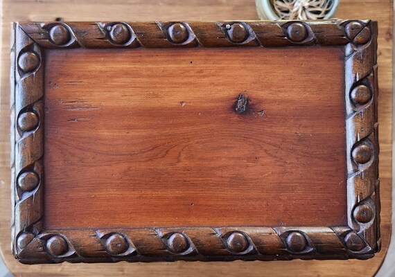 1935 Handmade Wood Decorative Box - image 2