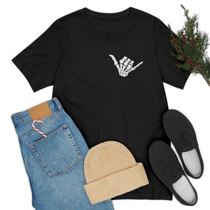 Hang Loose Skeleton - Unisex Jersey Short Sleeve Tee
