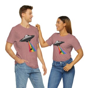 Alien abduction - Unisex Jersey Short Sleeve Tee