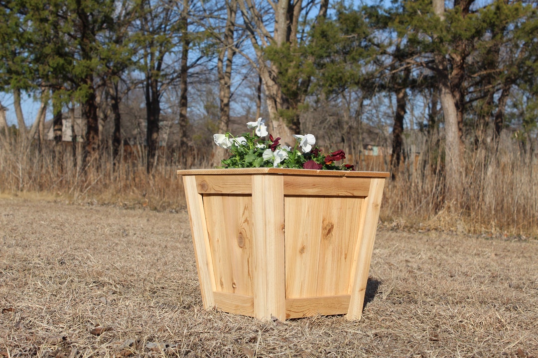 Cedar Planter Box Etsy