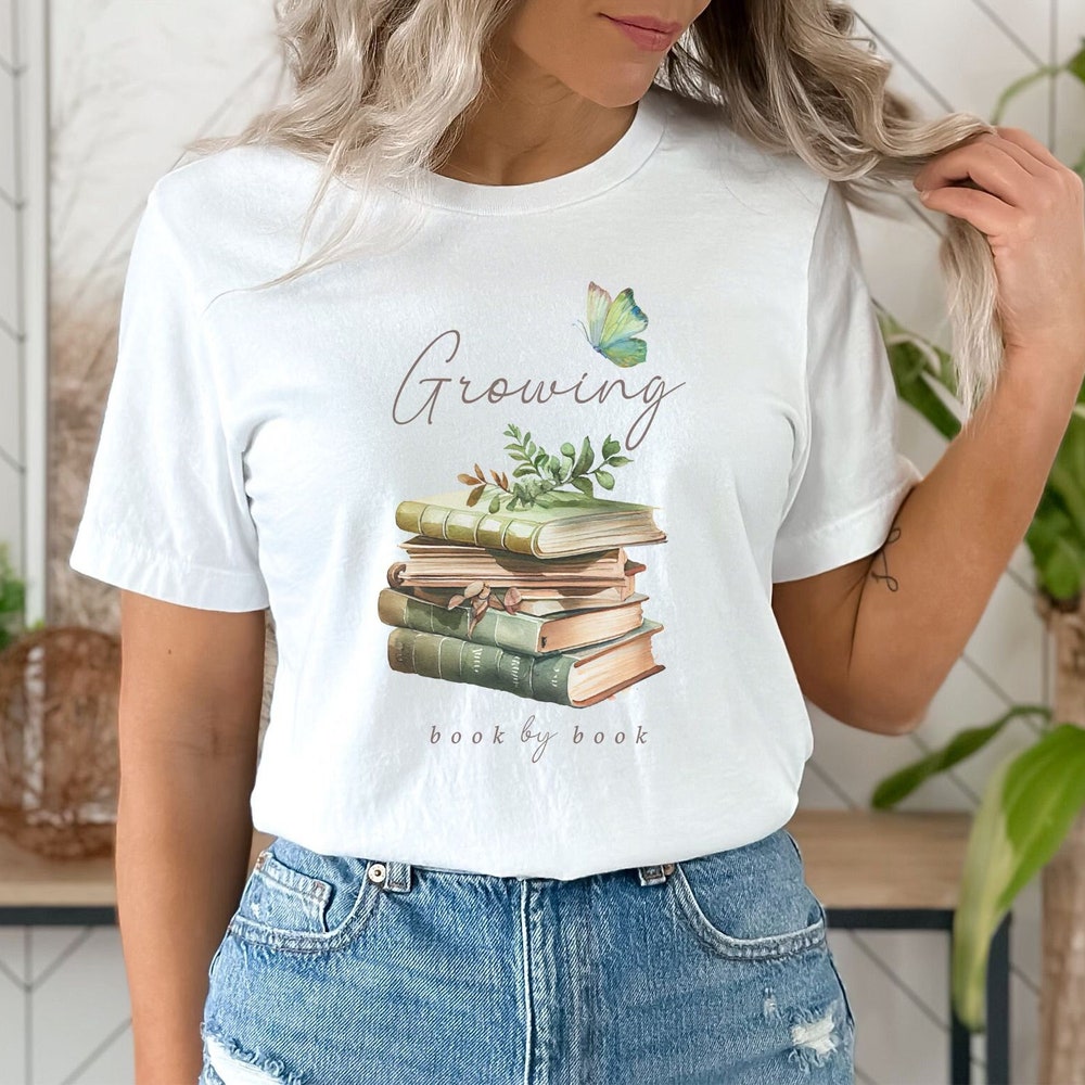Teacher Shirt, Flower Shirt, Reading Shirt, Book Shirt, Librarian Shirt, Nature Shirt, Plant Shirt, Gift For Teacher, Gift For Librarian Printpulseapparel