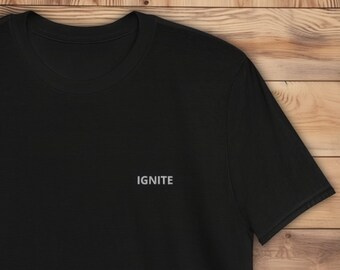 IGNITE Shatter Me Embroidered T-Shirt Aaron Warner Juliette Ferrars Shatter Me Ignite Me Bookstagram Booktok Merch Bookworm Unisex Clothing