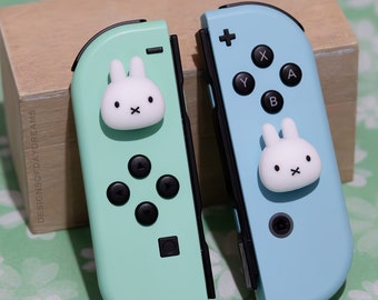 Cute Bunny Character Switch Thumb Grip Joycon Joystick Silicone Caps For Nintendo Switch/Switch OLED/Switch Lite - Gift Gaming Accessories