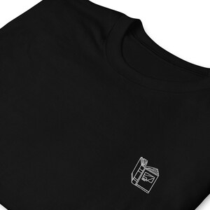 Open Book Embroidered T-Shirt, Bookish Clothing, Unisex