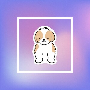 Doodle Puppy Vinyl Sticker, Cute Dog Journal Supplies Pet Stickers, Animal Lover Stationary, Doodle Mum, Doodle Dad, Labradoodle
