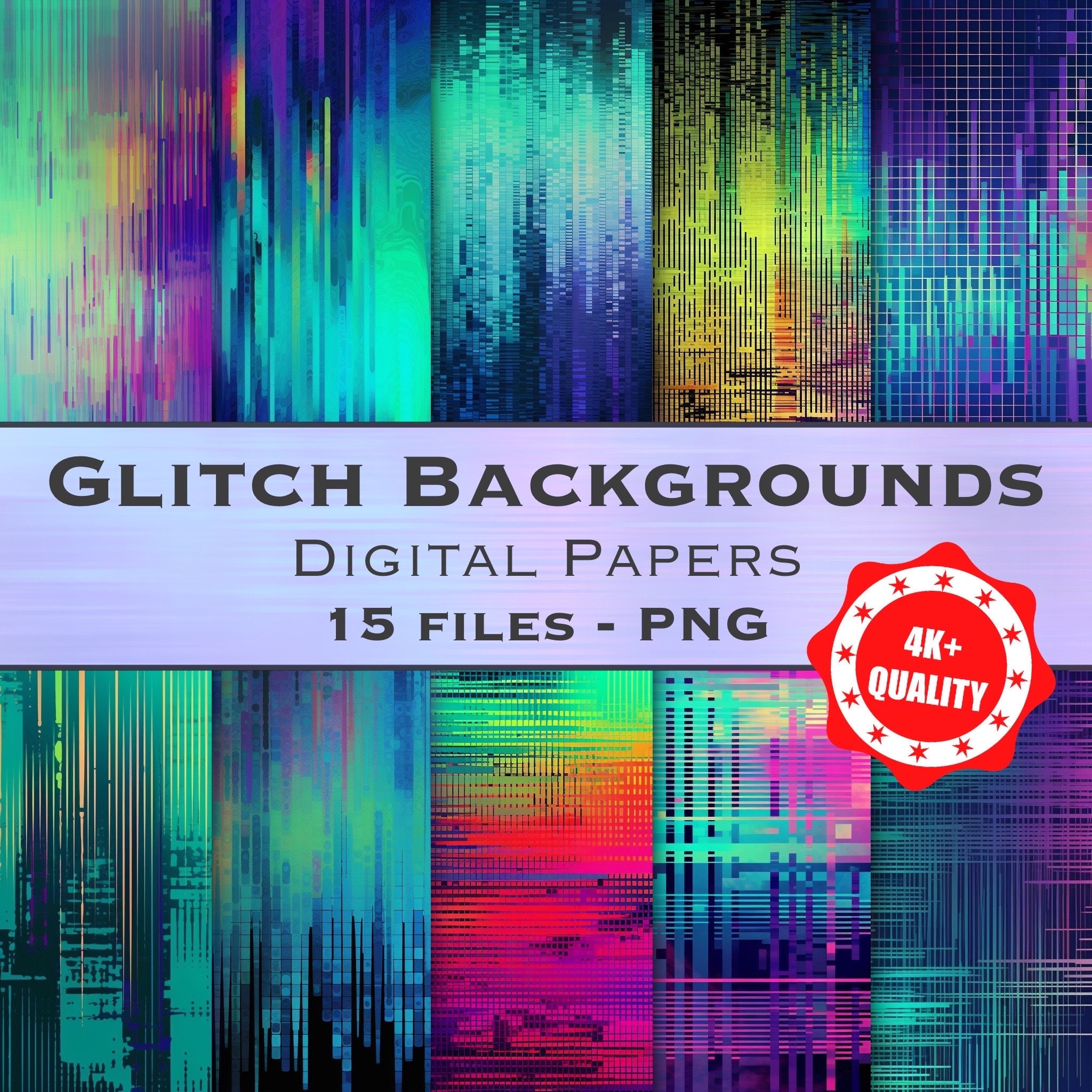 Free Glitch Effect Overlay Pack - Enchanted Media