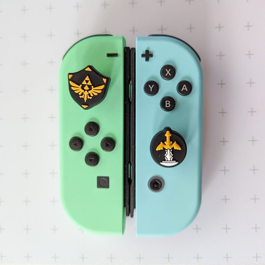 Nintendo switch　goma Zelda Style Sword Shield Switch Thumb Grip Joycon Joystick