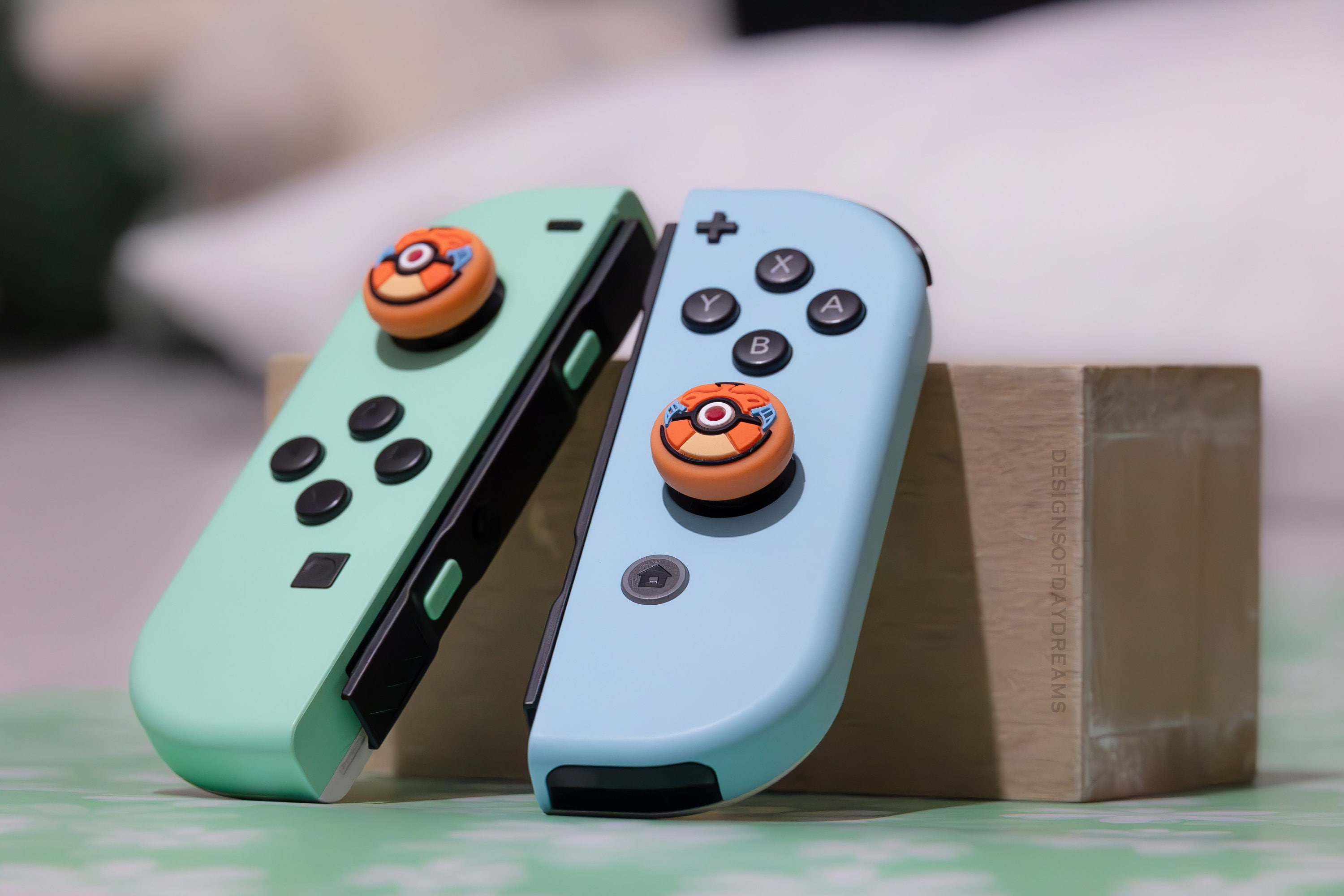 Cute Pokemon Pokeball Inspired Switch Thumb Grip Joycon Joystick Caps ...