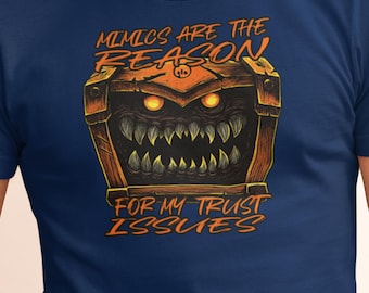 Mimic T-Shirt – Trust Issues RPG Monster Tee – Tabletop Gamer Apparel