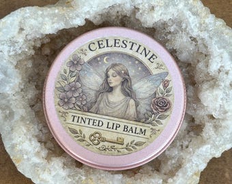 Celestine Tinted Lip Balm -Rose & Vanilla Ethereal Tint
