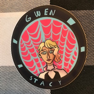 Gwen Stacy circle sticker