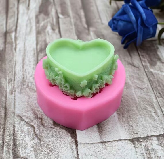 Heart Candle Silicone Mold-love Heart Candle Mold-romantic Heart