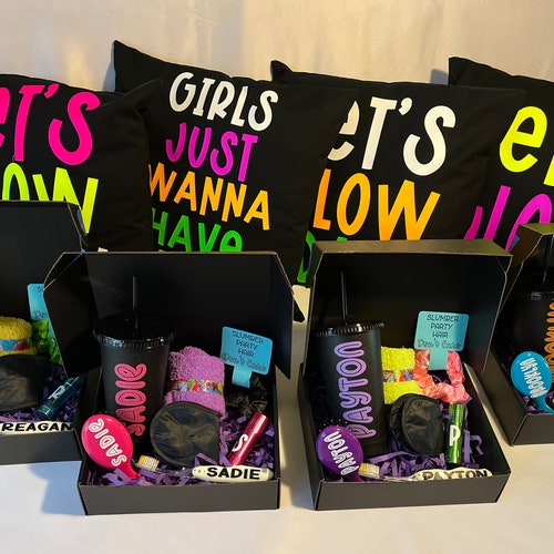 Slumber Party Sleepover Gift Set Party Favors Etsy