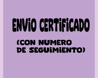 Envio Certificado con Numero de Seguimiento