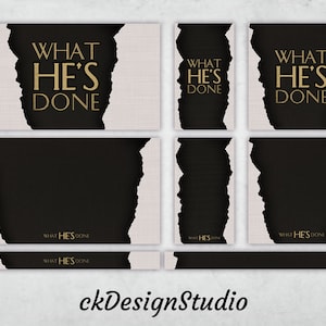 Sermon Series Graphic Pack - What He&#39;s Done