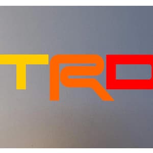 TRD Retro Tri Color Vinyl 10.5&#39;&#39;x 3&#39;&#39;