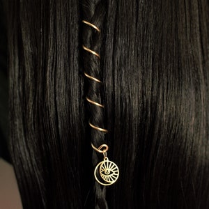 Celestial Eye Hair Spiral | Celestial Jewelry | Hair Jewelry | Gift for Her | Hair Charm | All Seeing Eye | Hair Accessory | Unique Jewelry