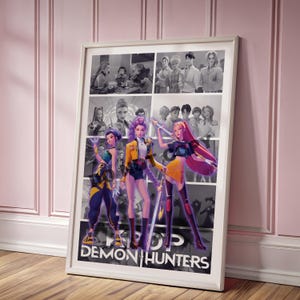 Anime Manga Poster - Kpop Hunter -Digital Download - Curated Art Panels - Wall Art - Anime Gift - Demon Hunter