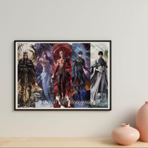 Game Poster - Love and Deepspace -Digital Download - Wall Art - Anime Gift - Zayne Sylus Caleb Xavier Rafayel
