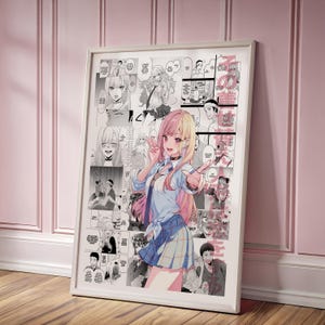 Anime Manga Poster - My Dress-Up Darling - Digital Download - Curated Manga Panels - Marin Kitagawa - Wall Art - Anime Gift
