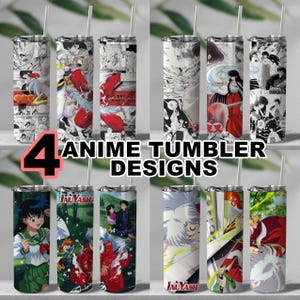 Inuyasha Bundle - Anime Tumbler Wrap -Digital Download - Sublimation Design File - Manga Panels Png file - 20oz tumbler design