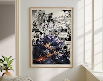 Anime Manga Poster - Shadow -Digital Download - Curated Manga Panels - Wall Art - Anime Gift