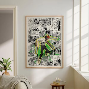 Anime Manga Poster - Chainsaw Man - Digital Download - Curated Manga Panels - Wall Art - Anime Gift