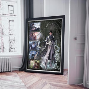 Anime Game Poster - Love and Deepspace Zayne - Digital Download - Curated Manga Panels - Wall Art - Zayne  Rafayel Xavier Caleb- Anime Gift