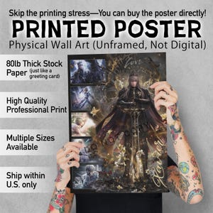 PRINTED Poster, Love and Deepspace Poster, Game Wall Art, Anime Poster, Gift For Her, Gamer Room Decor, Sylus, Caleb, Zayne, Xavier, Rafayel