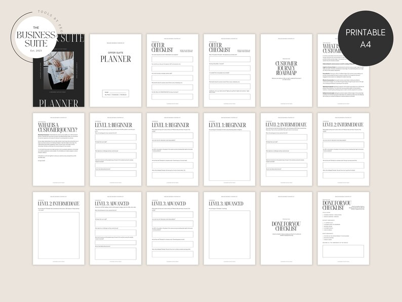 Program Will Offer 48 Pages Printable Offer Suite Program Planner Workbook | How to Sell ...