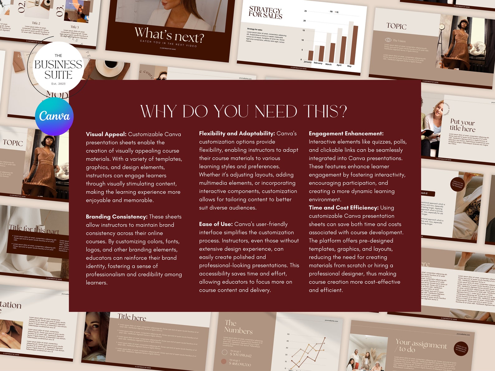 Online Course Sheets - Video Presentation Sheets | Canva Template ...