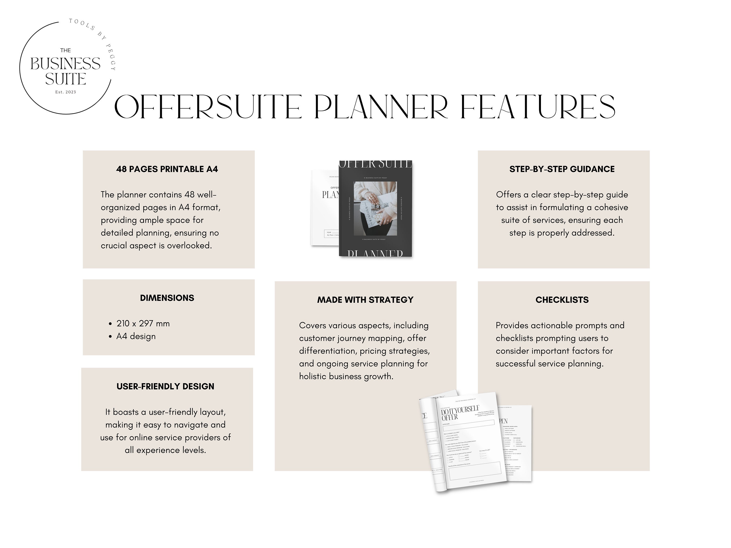 48 Pages Printable Offer Suite Program Planner Workbook | How to Sell ...