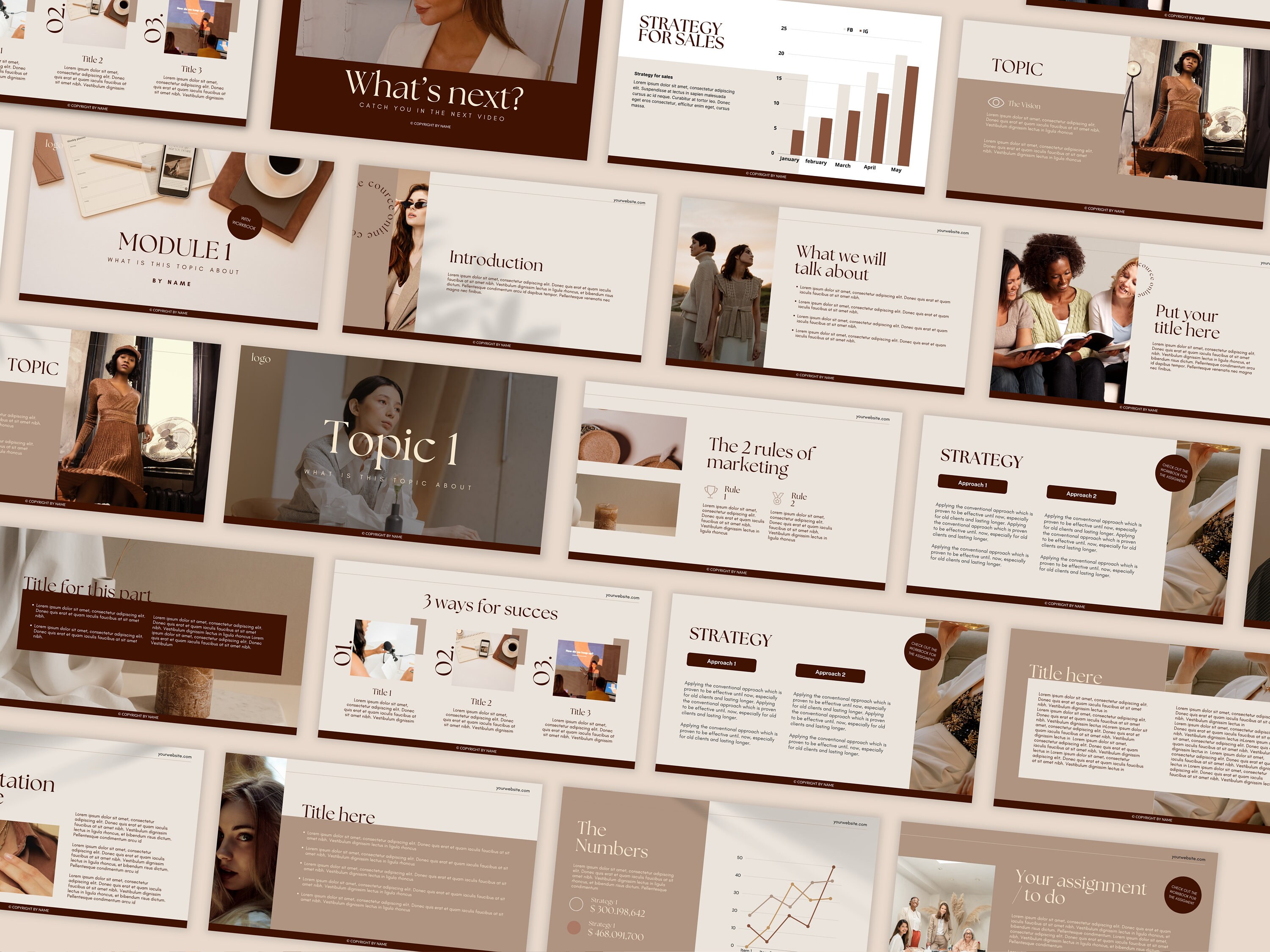 Online Course Sheets - Video Presentation Sheets | Canva Template ...