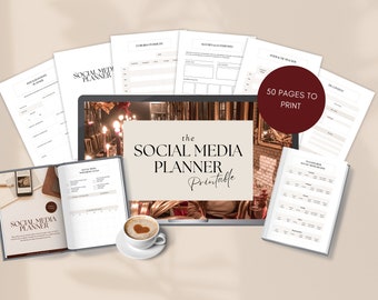 The Ultimate 52-Page Social Media Planner for Coaches and Consultants | Printable PDF