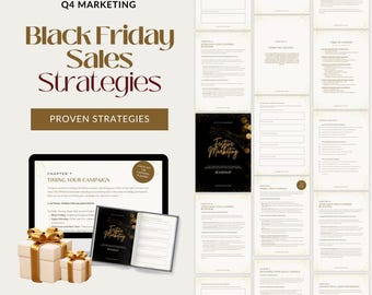 Black Friday Sales Strategy Planner: Holiday Marketing Workbook (Digital Download)