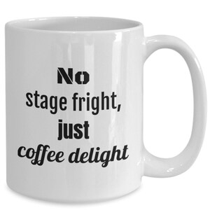 Dance team gifts - &#39;java jives dance fearlessly with a cup of courage in hand&#39; - dancer coffee mug
