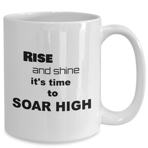 Custom logo mug, hand crafted mug, motivational positive mug, royal high
